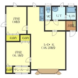 グランデール東浜の物件間取画像